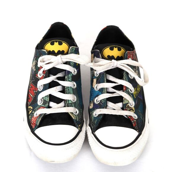Chuck Taylor Converse All Star Low '80th Anniversary Batman Joker size 6 - Picture 1 of 9